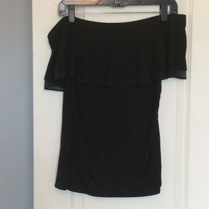 NEW black off-the-shoulder blouse